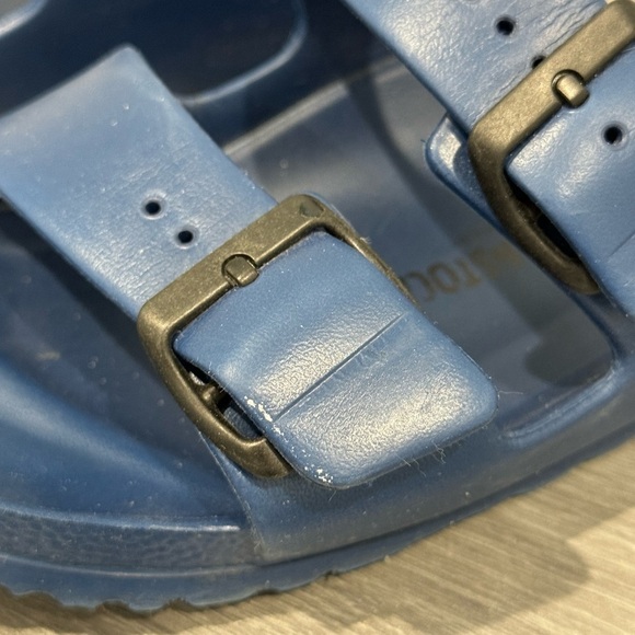 Birkenstock Navy Blue Arizona Women’s Buckle Slides (Size 38) - Picture 6 of 7